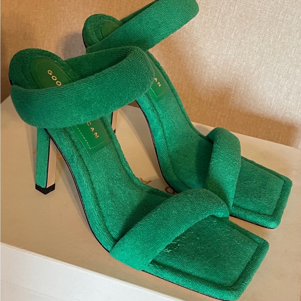 Good American Terry Slip on High Heels Sandals. New. Size 6 - Picture 12 of 16